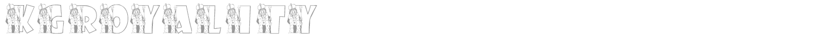 KGROYALITY font preview