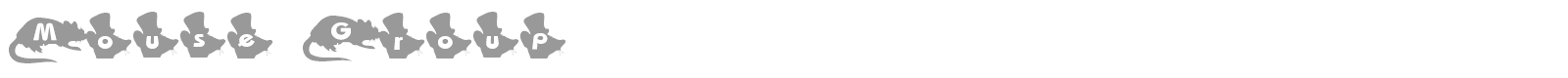 Mouse Group font preview