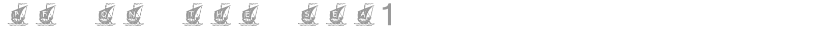 pf on the sea1 font preview
