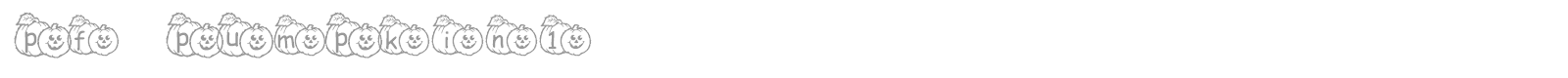 pf_pumpkin1 font preview