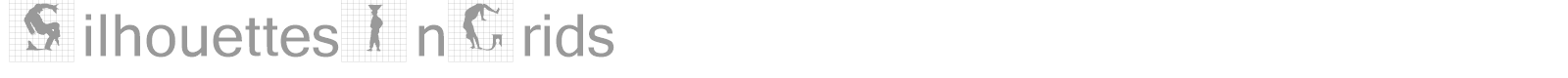 SilhouettesInGrids font preview