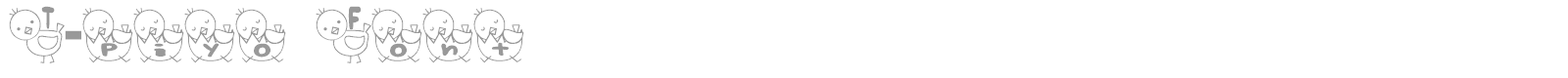 T-piyo Font font preview