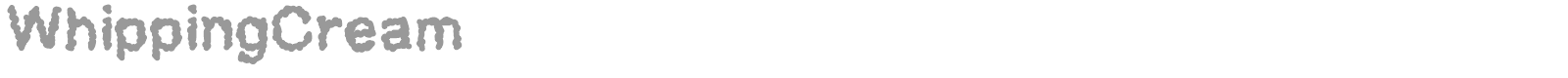 WhippingCream font preview