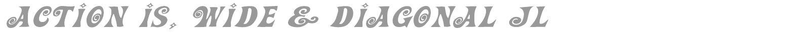 Action Is JL font preview