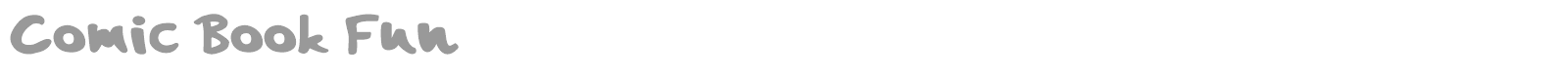 Comic Book Fun font preview