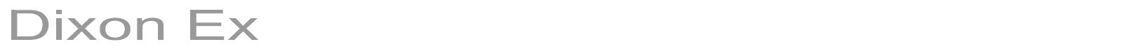 Dixon Ex font preview
