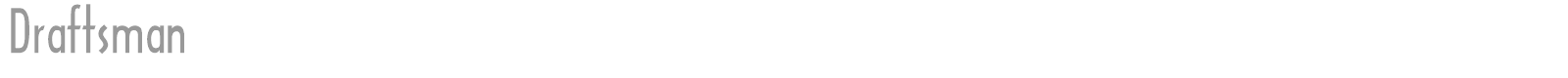 Draftsman font preview