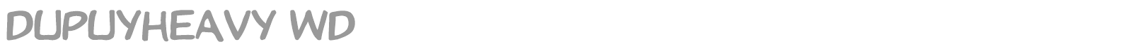 DupuyLight font preview