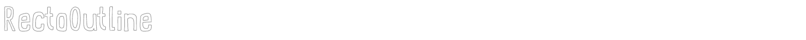 RectoOutline font preview