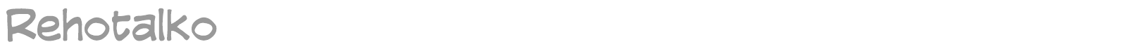 Rehotalko font preview