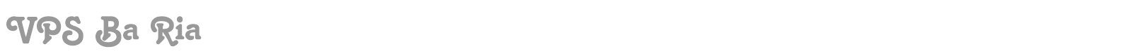 VPS Ba Ria font preview