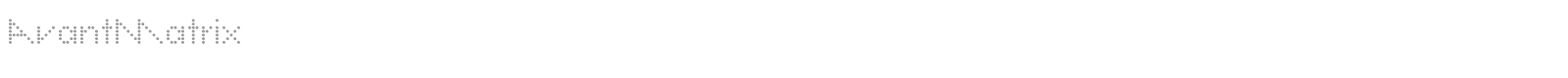 AvantMatrix font preview