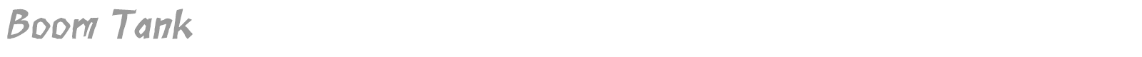 Boom Tank font preview