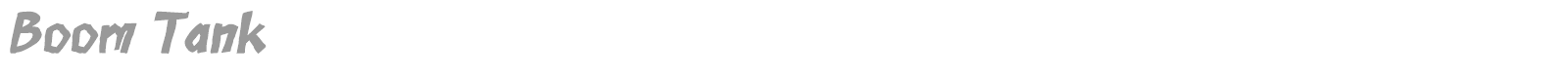 Boom Tank font preview