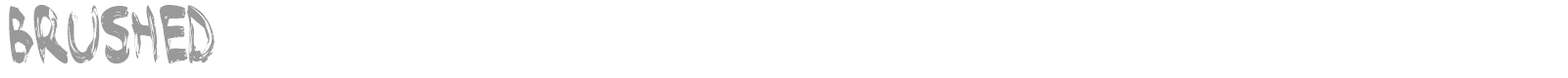 Brushed font preview