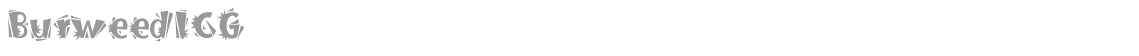 BurweedICG font preview