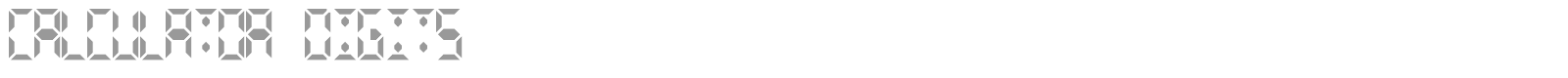 Calculator Digits font preview