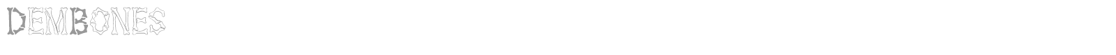 DemBones font preview