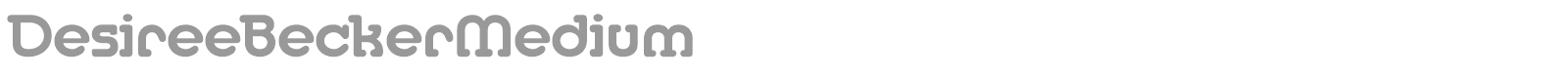 DesireeBeckerMedium font preview