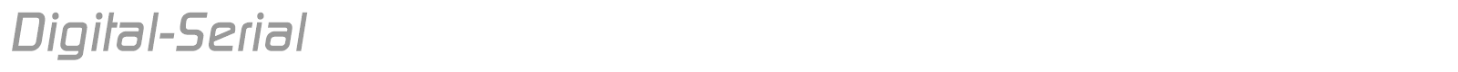 Digital-Serial font preview