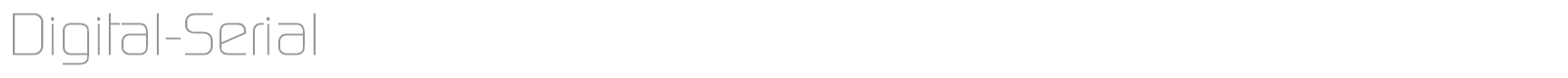 Digital-Serial font preview