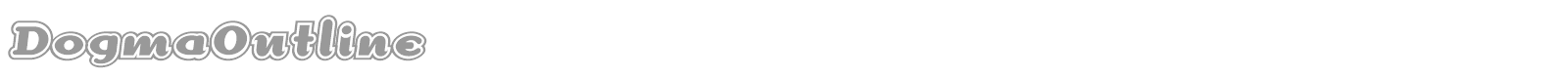 DogmaOutline font preview