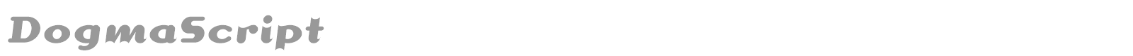 DogmaScript font preview