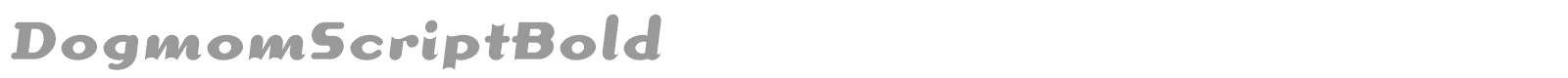 DogmomScriptBold font preview