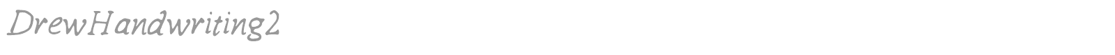 Drew Handwriting font preview
