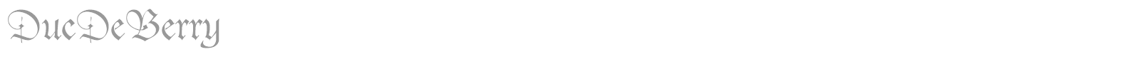 DucDeBerry font preview