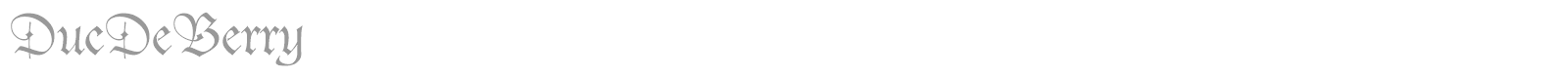 DucDeBerry font preview