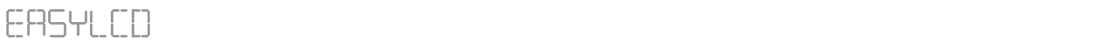 EasyLCD font preview