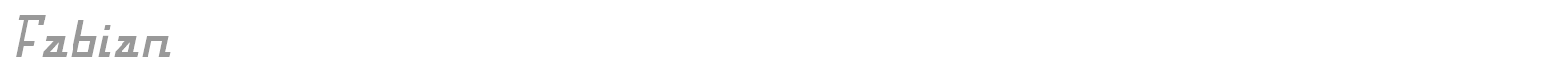 Fabian font preview
