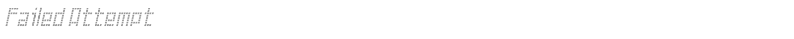 Failed Attempt font preview