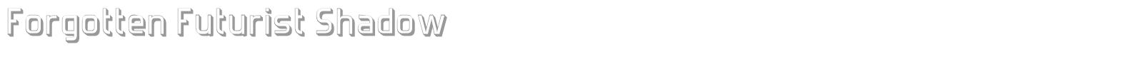 Forgotten Futurist font preview