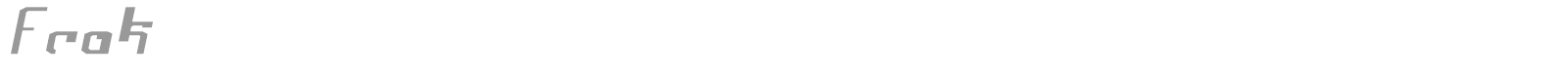 Frak font preview