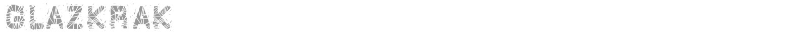 GlazKrak font preview