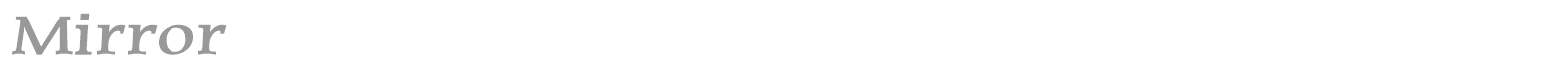 Mirror font preview
