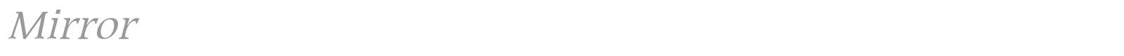 Mirror font preview