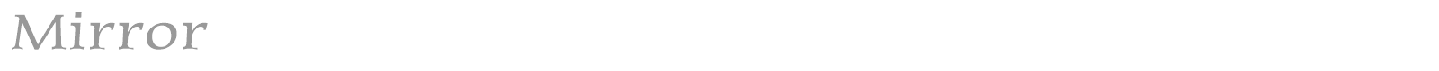 Mirror font preview