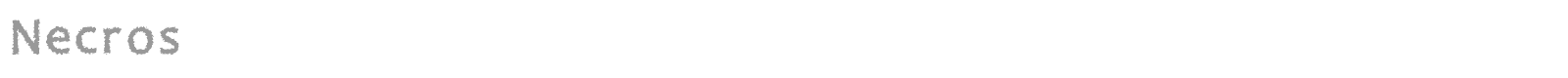 Necros font preview
