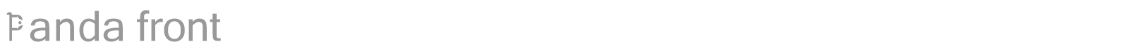 Panda front font preview