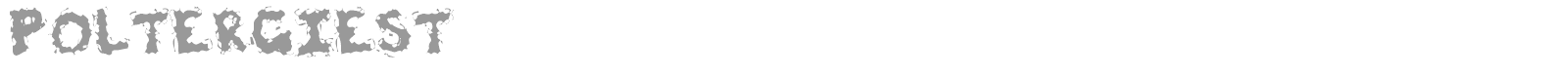 Poltergiest font preview