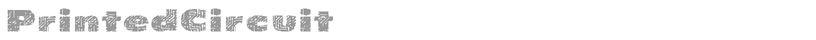 PrintedCircuit font preview