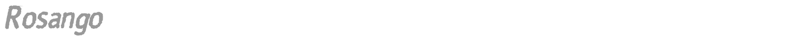Rosango font preview