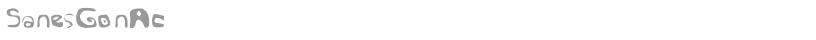 SanesGonAc font preview