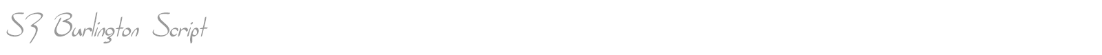 SF Burlington Script font preview