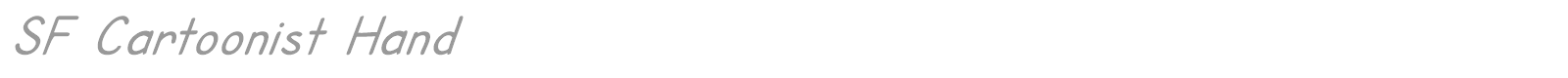 SF Cartoonist Hand font preview