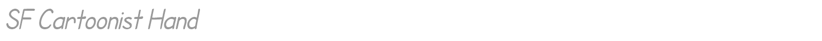 SF Cartoonist Hand font preview