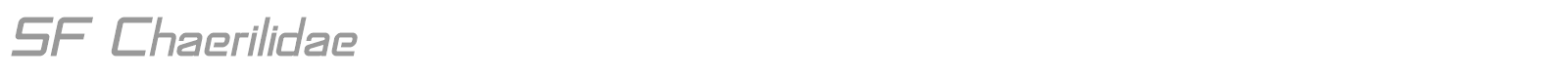 SF Chaerilidae font preview